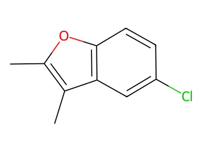 Benzofuran, 5-chloro-2,3-dimethyl- structure