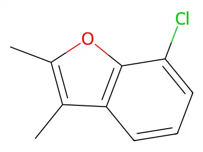 Benzofuran, 7-chloro-2,3-dimethyl- structure