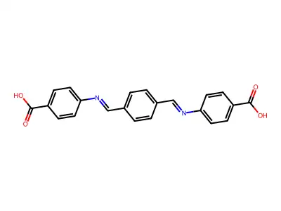 N,N'-(1,4-Phenylenedimethylidyne)bis(4-carboxyaniline) structure