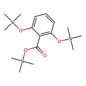 2,6-Bis(trimethylsilyloxy)benzoic acid trimethylsilyl ester structure