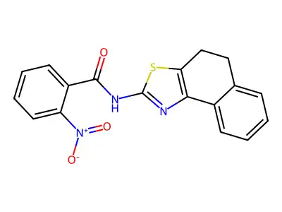 N-(4,5-dihydronaphtho[1,2-d]thiazol-2-yl)-2-nitrobenzamide structure