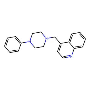 4-[(4-Phenylpiperazin-1-yl)methyl]quinoline structure