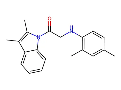 2-(2,4-Dimethylanilino)-1-(2,3-dimethylindol-1-yl)ethanone structure