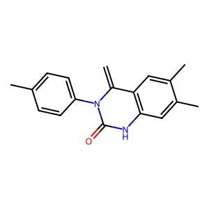 6,7-dimethyl-4-methylidene-3-(4-methylphenyl)-1H-quinazolin-2-one structure