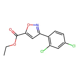 Ethyl 3-(2,4-dichlorophenyl)isoxazole-5-carboxylate structure