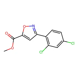 Methyl 3-(2,4-dichlorophenyl)-1,2-oxazole-5-carboxylate structure