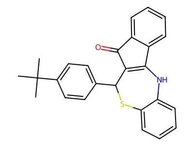 11-(4-Tert-butylphenyl)-5,11-dihydroindeno[2,1-c][1,5]benzothiazepin-12-one structure