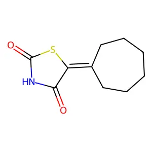 5-Cycloheptylidene-1,3-thiazolidine-2,4-dione structure