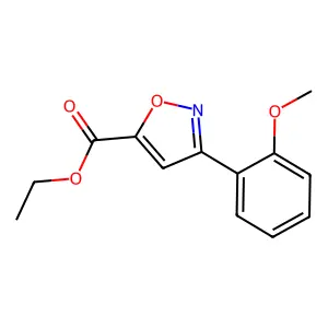 Ethyl 3-(2-methoxyphenyl)isoxazole-5-carboxylate structure