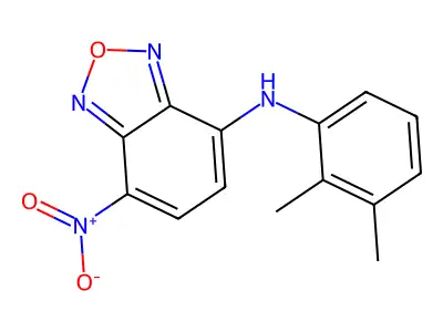 N-(2,3-dimethylphenyl)-4-nitro-2,1,3-benzoxadiazol-7-amine structure