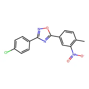 3-(4-Chlorophenyl)-5-(4-methyl-3-nitrophenyl)-1,2,4-oxadiazole structure