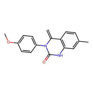 3-(4-methoxyphenyl)-7-methyl-4-methylidene-1H-quinazolin-2-one structure
