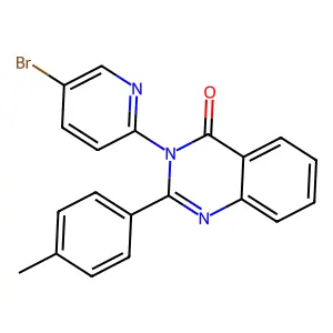 3-(5-Bromopyridin-2-yl)-2-(4-methylphenyl)quinazolin-4-one structure