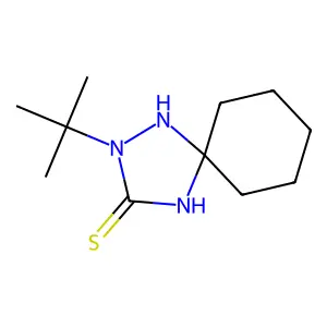 2-Tert-butyl-1,2,4-triazaspiro[4.5]decane-3-thione structure