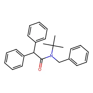 N-benzyl-N-tert-butyl-2,2-diphenylacetamide structure