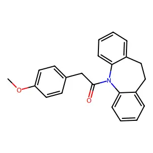1-(5,6-Dihydrobenzo[b][1]benzazepin-11-yl)-2-(4-methoxyphenyl)ethanone structure