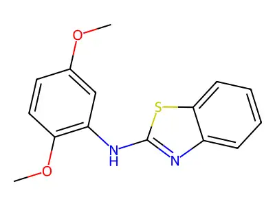 N-(2,5-dimethoxyphenyl)-1,3-benzothiazol-2-amine structure