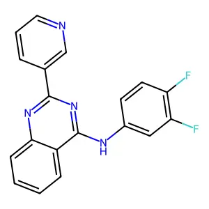 N-(3,4-difluorophenyl)-2-(pyridin-3-yl)quinazolin-4-amine structure