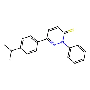 6-(4-isopropylphenyl)-2-phenylpyridazine-3(2H)-thione structure