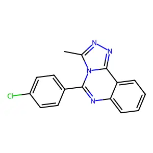5-(4-Chlorophenyl)-3-methyl-[1,2,4]triazolo[4,3-c]quinazoline structure