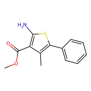 Methyl 2-amino-4-methyl-5-phenylthiophene-3-carboxylate structure