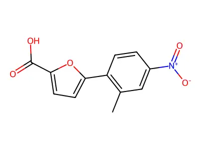5-(2-Methyl-4-nitrophenyl)furan-2-carboxylic acid structure