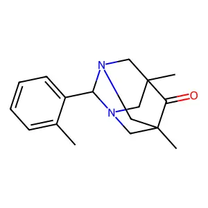 5,7-Dimethyl-2-(o-tolyl)-1,3-diazaadamantan-6-one structure
