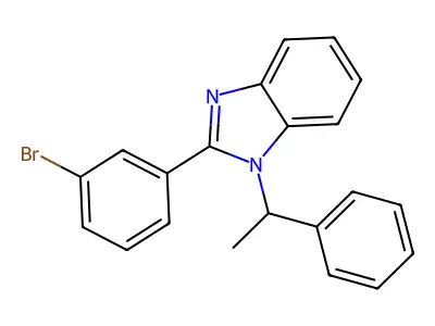 2-(3-Bromophenyl)-1-(1-phenylethyl)benzimidazole structure