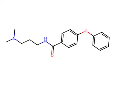 N-[3-(dimethylamino)propyl]-4-phenoxybenzamide structure