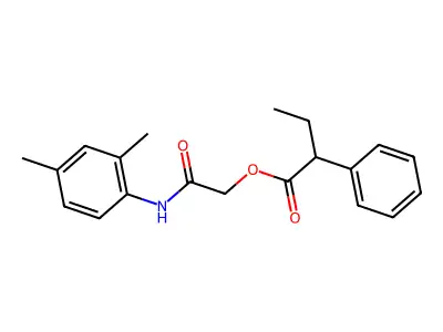 [(2,4-Dimethylphenyl)carbamoyl]methyl 2-phenylbutanoate structure