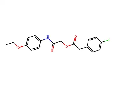 [2-(4-Ethoxyanilino)-2-oxoethyl] 2-(4-chlorophenyl)acetate structure