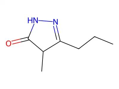 4-methyl-3-propyl-4,5-dihydro-1H-pyrazol-5-one structure