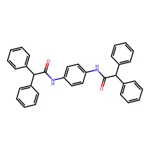 p-Phenylenediamine, N,N'-bis(diphenylacetyl)- structure