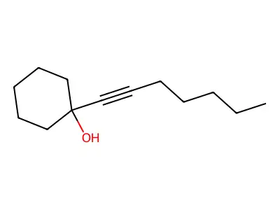 Cyclohexanol, 1-(1-heptynyl)- structure