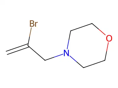 Morpholine, 4-(2-bromo-2-propenyl)- structure