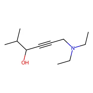 6-Diethylamino-2-methyl-4-hexyn-3-ol structure