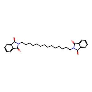2-[14-(1,3-Dioxoisoindol-2-yl)tetradecyl]isoindole-1,3-dione structure