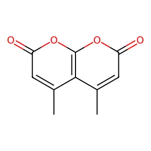 4,5-Dimethyl-2H,7H-pyrano(2,3-b)pyran-2,7-dione structure