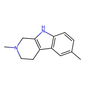 2,3,4,9-Tetrahydro-2,6-dimethyl-1H-pyrido[3,4-b]indole structure