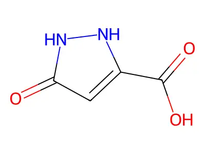 2,5-dihydro-5-oxo-1H-pyrazole-3-carboxylic acid structure