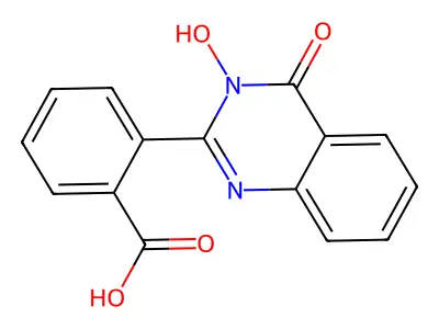 2-(3-Hydroxy-4-oxo-3,4-dihydro-2-quinazolinyl)benzenecarboxylic acid structure