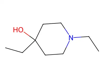1,4-Diethyl-4-piperidinol structure