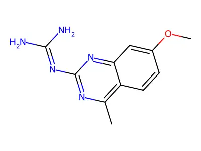 2-(7-Methoxy-4-methylquinazolin-2-yl)guanidine structure