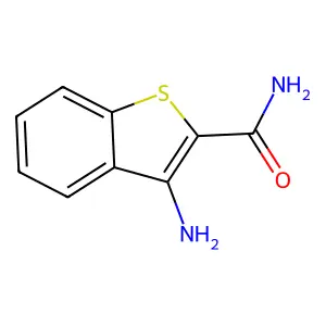 3-Amino-1-benzothiophene-2-carboxamide structure