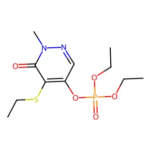 Diethyl (5-ethylsulfanyl-1-methyl-6-oxopyridazin-4-yl) phosphate structure