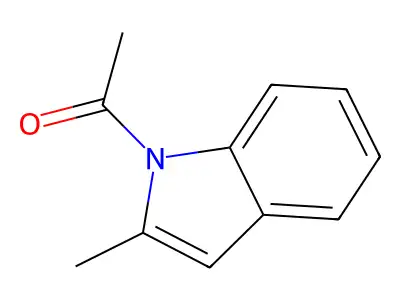 N-Acetyl-2-methyl-indole structure