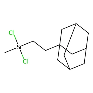 Tricyclo(3.3.1.13,7)decane, 1-(2-(dichloromethylsilyl)ethyl)- structure