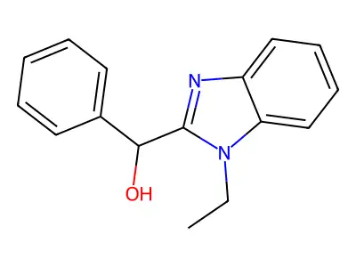 (1-Ethylbenzimidazol-2-yl)-phenylmethanol structure