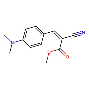 Methyl 2-cyano-3-[4-(dimethylamino)phenyl]prop-2-enoate structure