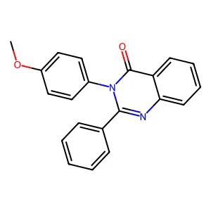 4(3H)-Quinazolinone, 3-(4-methoxyphenyl)-2-phenyl- structure
